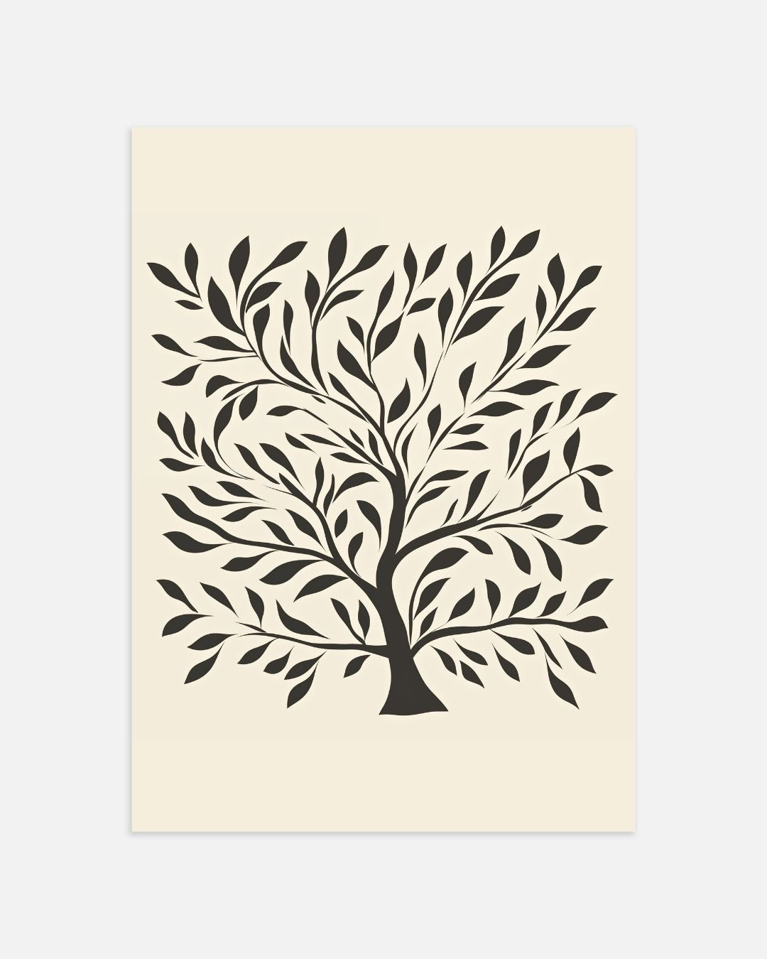 Baum-Silhouette-Poster