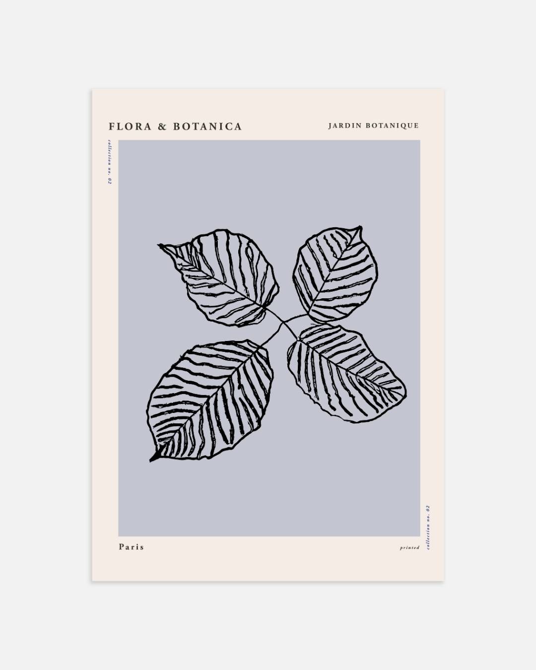 Botanische symmetrie Poster