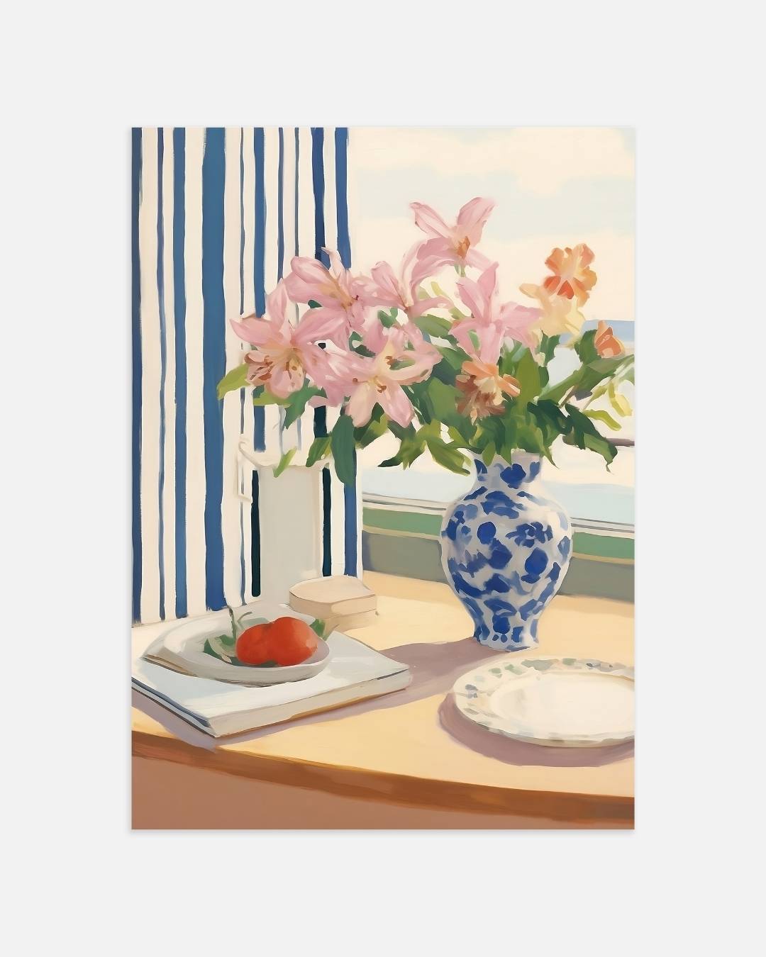 Vibrant floral still life Poster