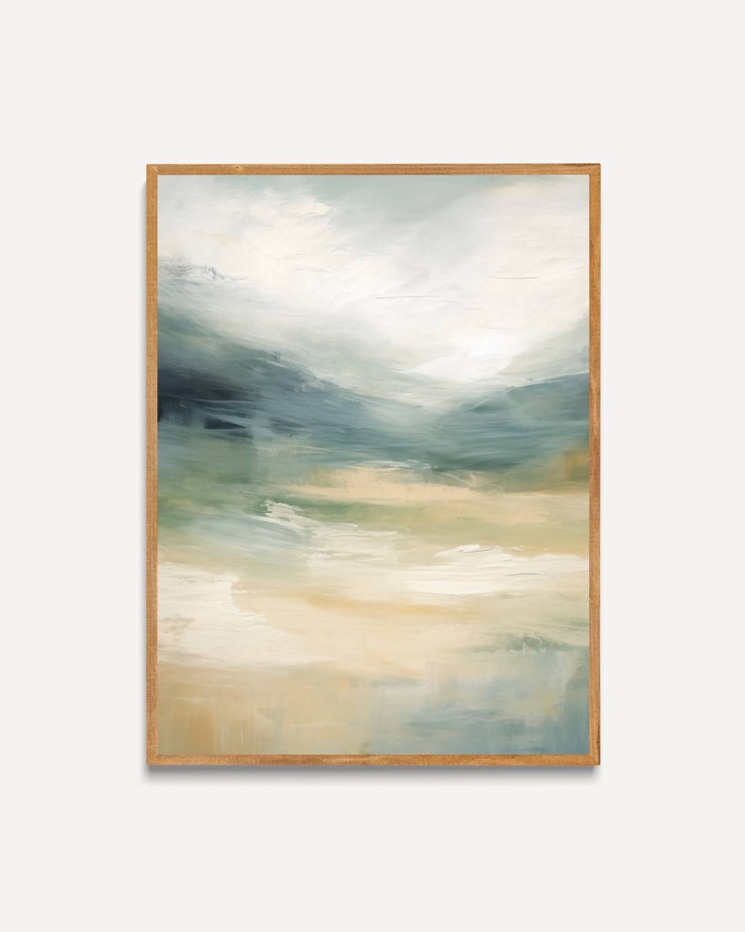 Dromerig landschap in groene tinten Poster