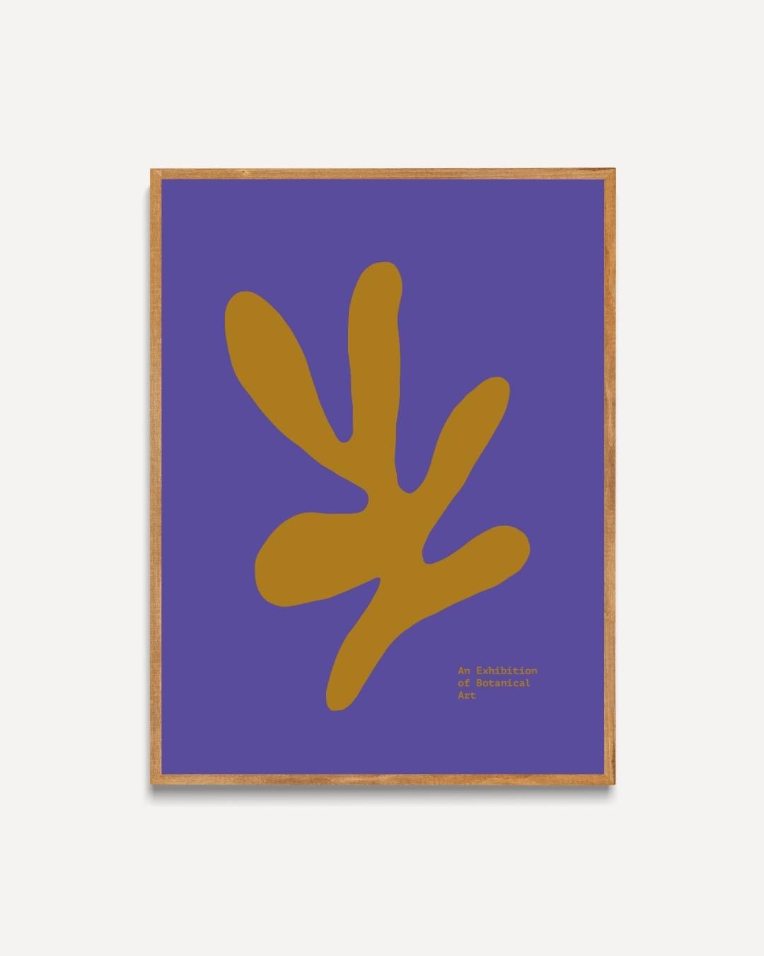 Gele abstracte vorm Poster