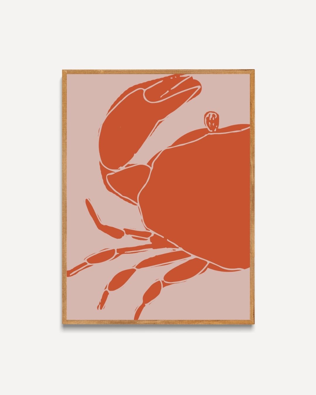 Krab oranje Poster
