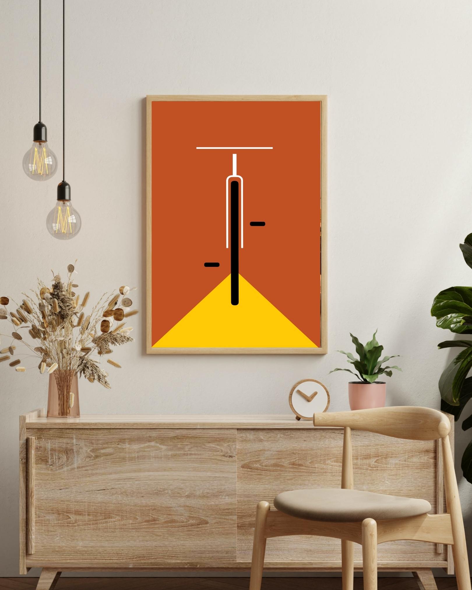 Fahrrad-Poster (rot)