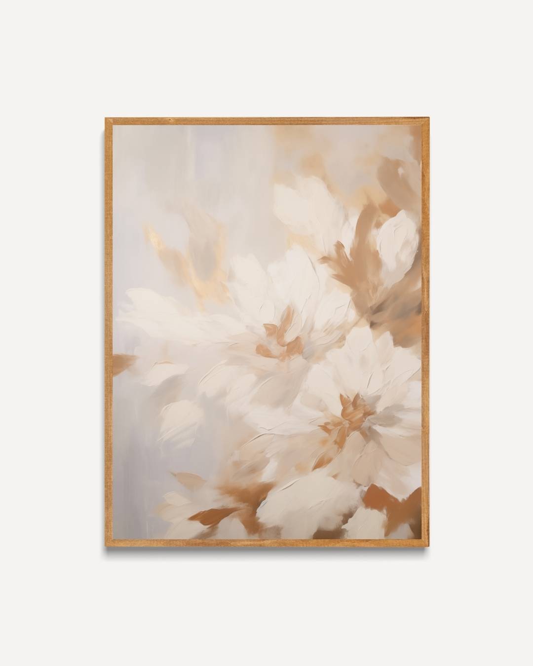 Bloemrijk in neutrale tinten Poster