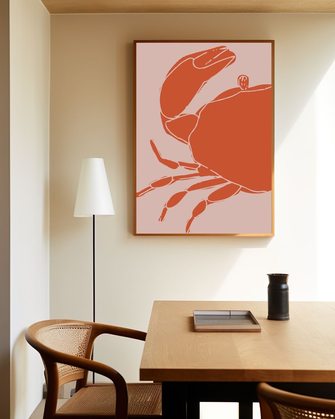 Krab oranje Poster