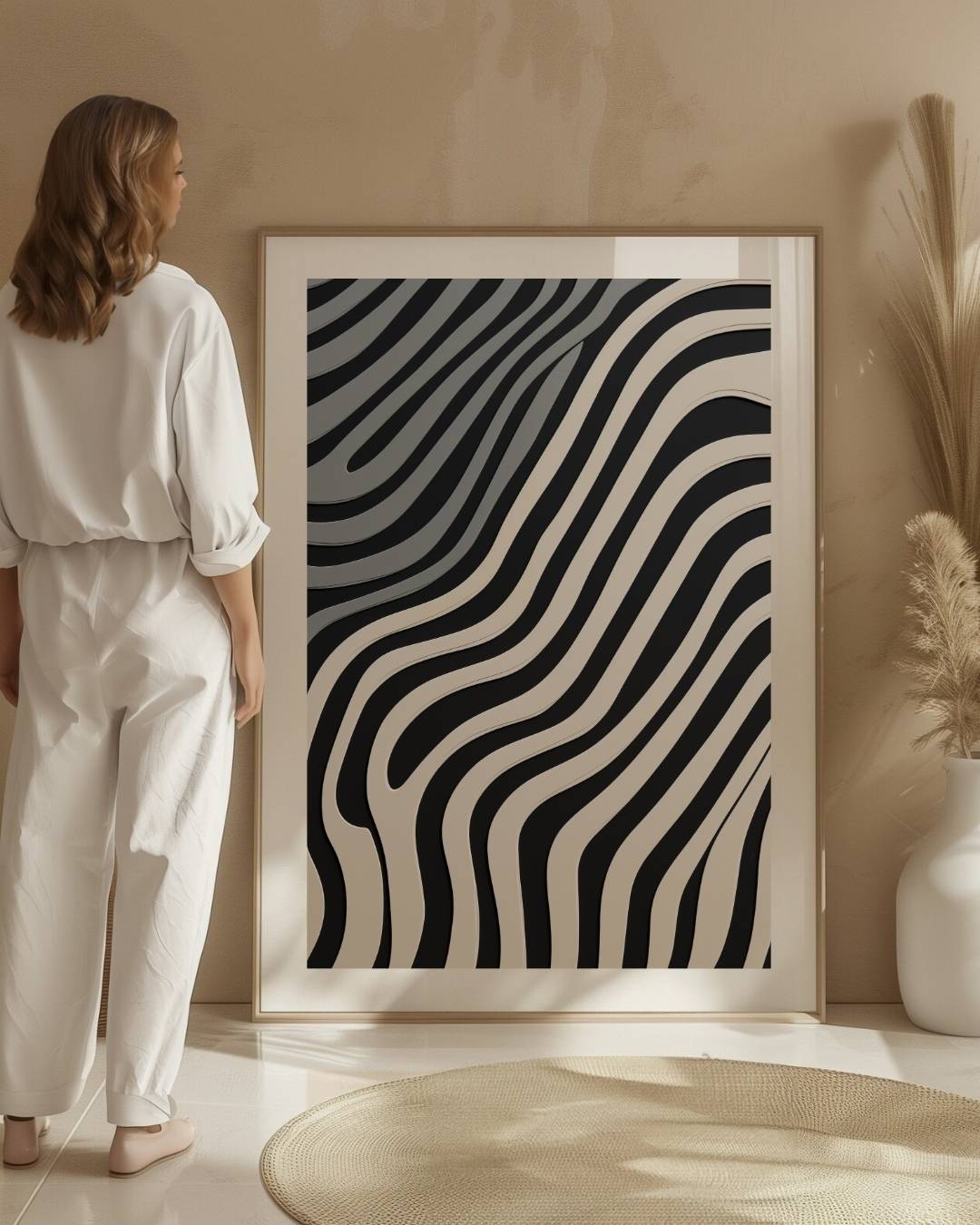 Grafische lijnen Poster