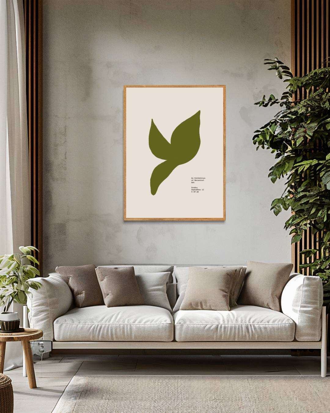 Abstracte maritieme vorm Poster