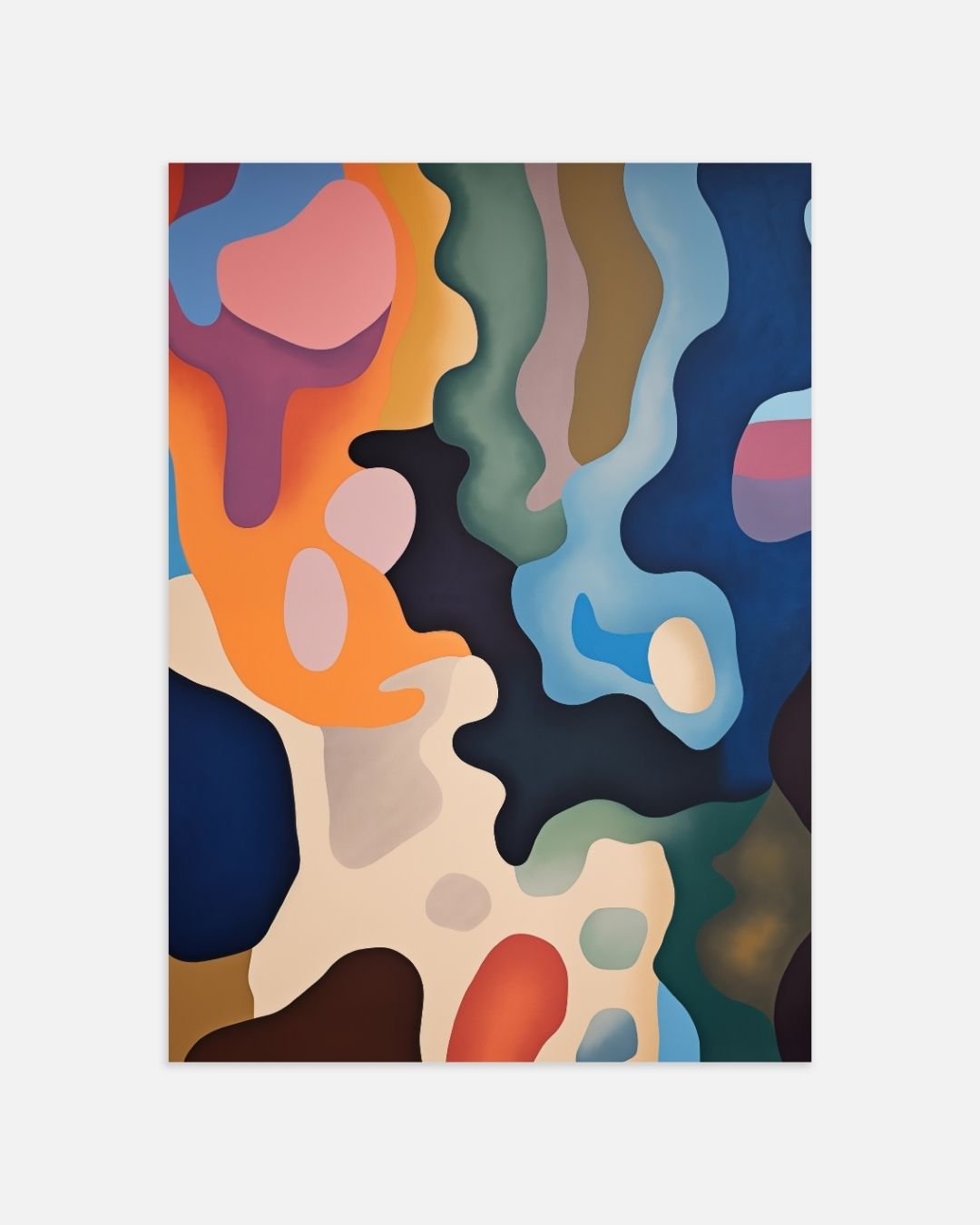 Kleurrijke abstractie Poster