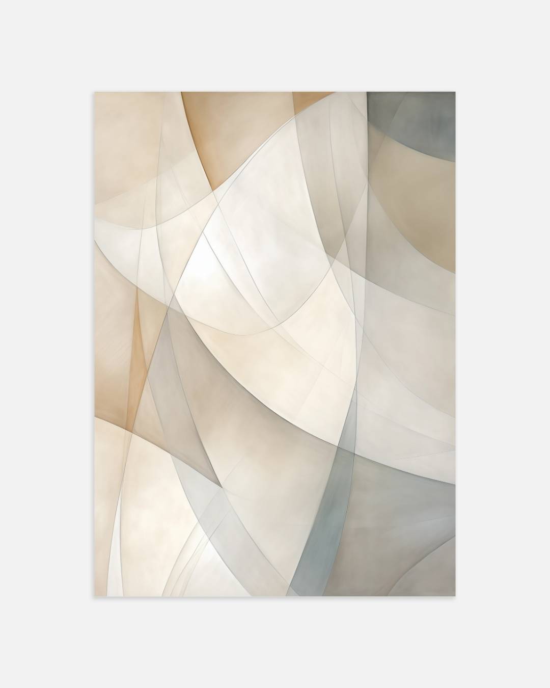 Abstracte neutrale tinten Poster