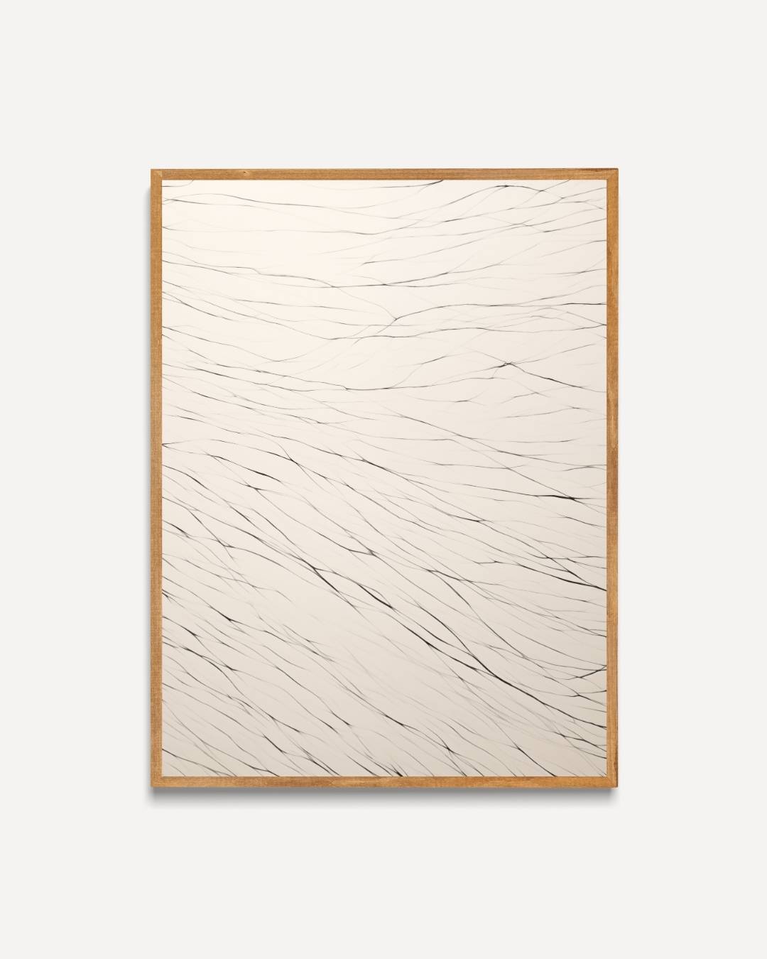 Minimalistische lijnen op wit Poster