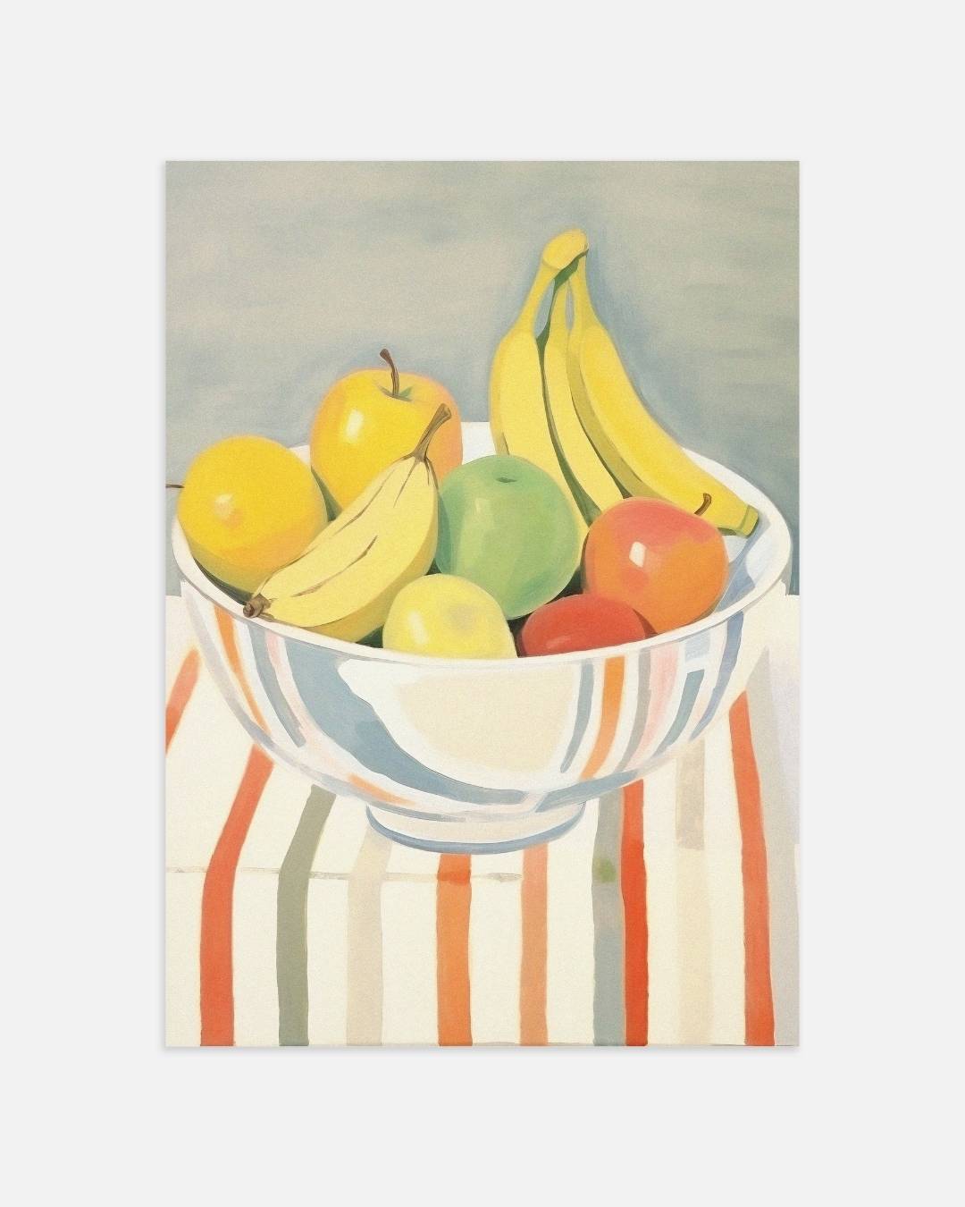 Stilleven met fruitschaal Poster