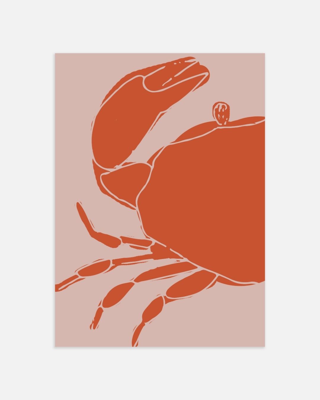 Krab oranje Poster