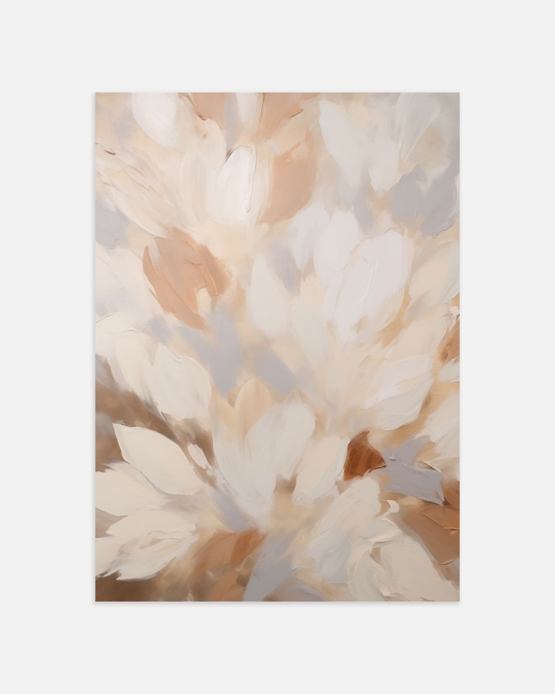 Beige Bloemendroom Posterset