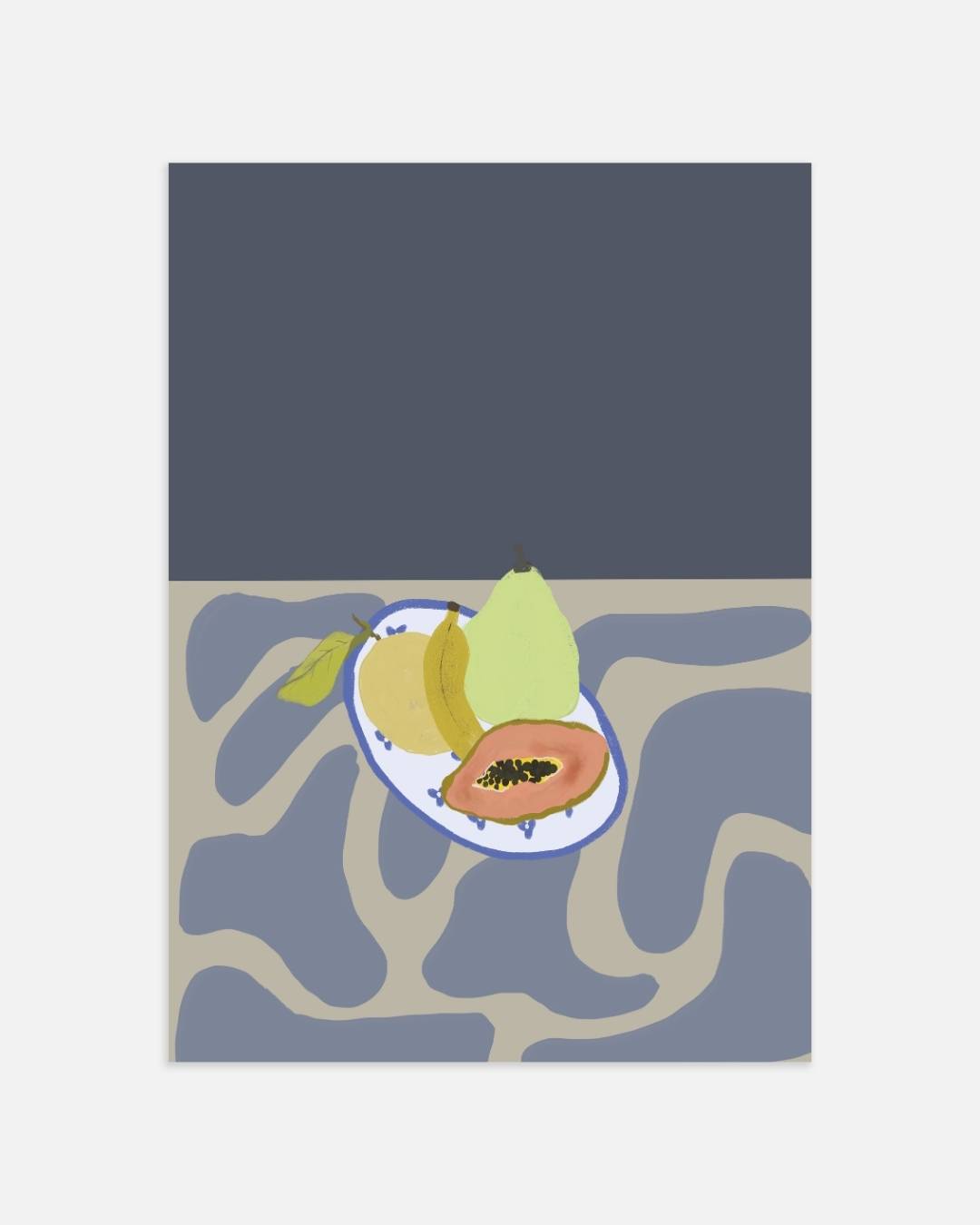 Tropische fruitschaal Poster