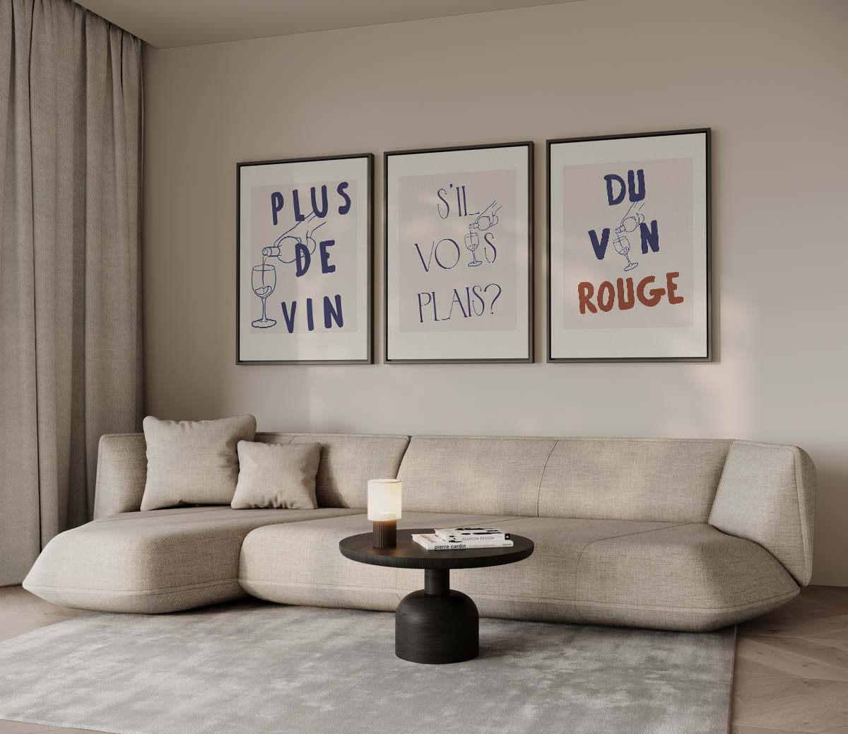 Franse wijnteksten Kunstwerk-canvas-dibond-plexiglas-wanddecoratie-WallArtistic