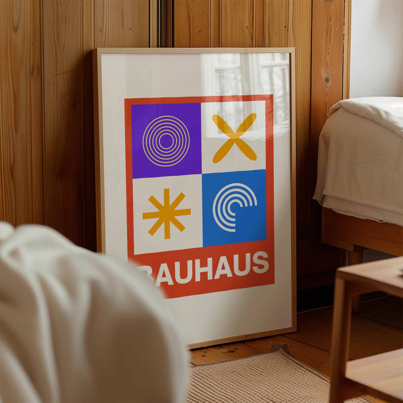 Bauhaus Abstract Vierkant Poster