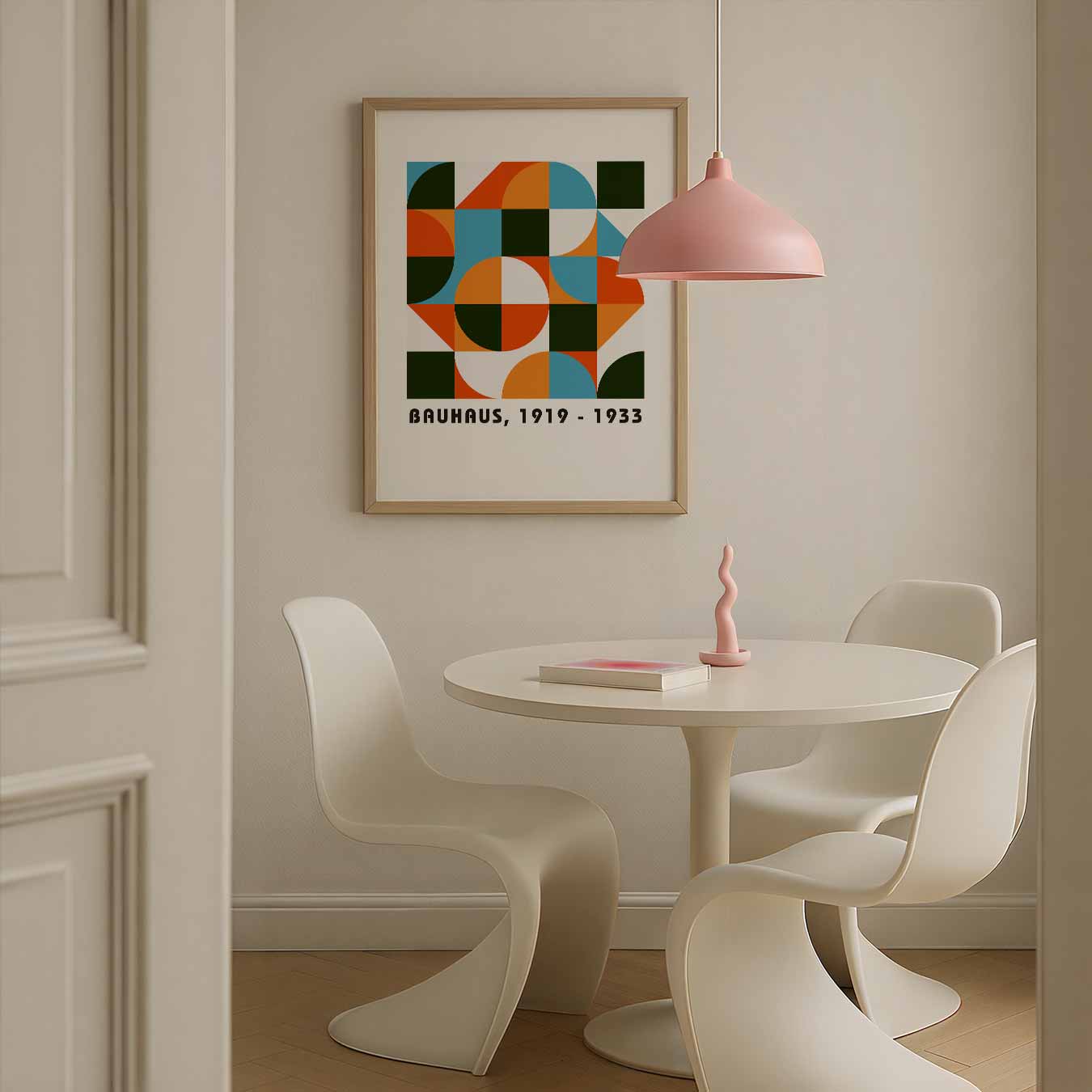 Bauhaus Stijlvol Vormenpatroon Poster