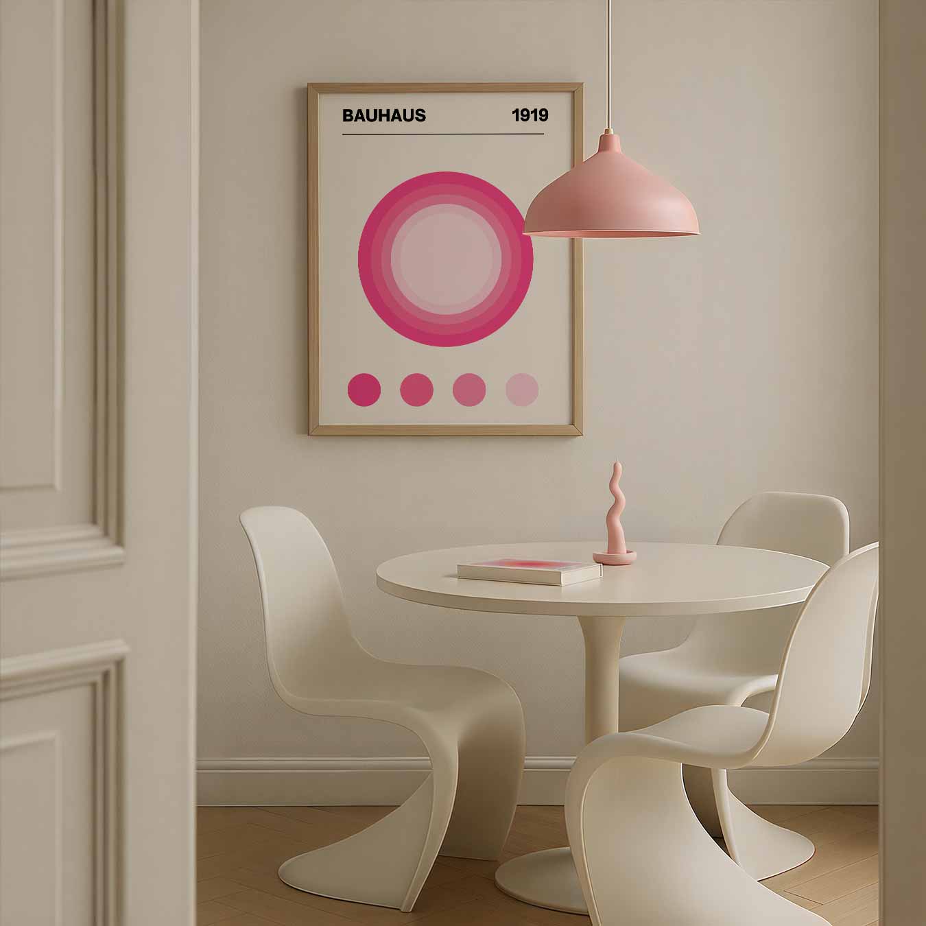 Moderne Bauhaus Cirkel Poster