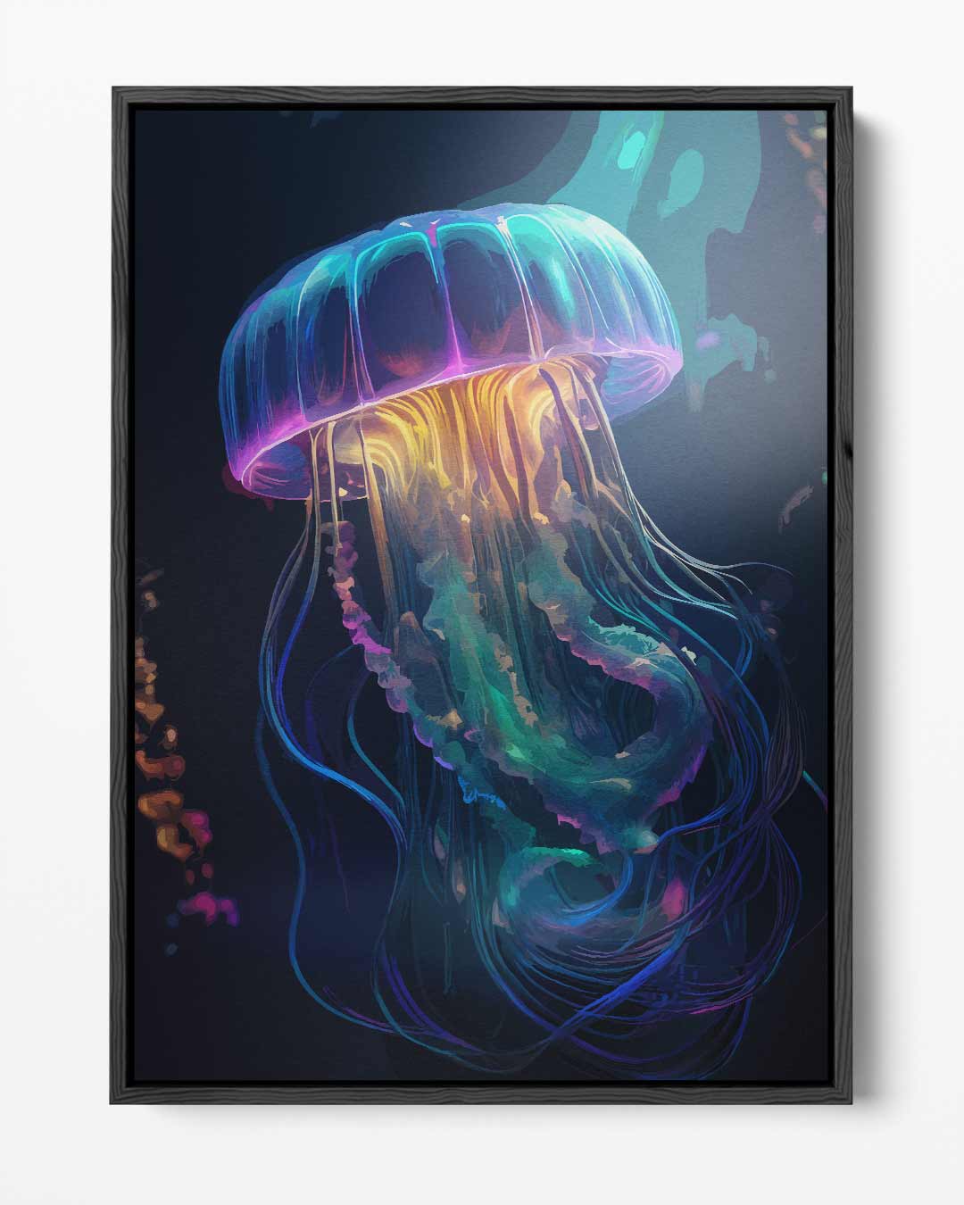 Magische Kwal in Kleur Kunstwerk-canvas-dibond-plexiglas-wanddecoratie-WallArtistic