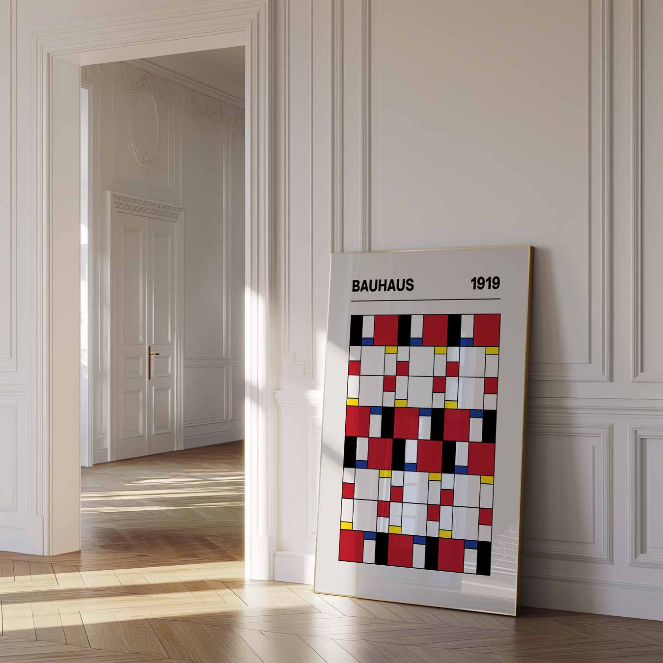 Bauhaus zwart 1919 Poster