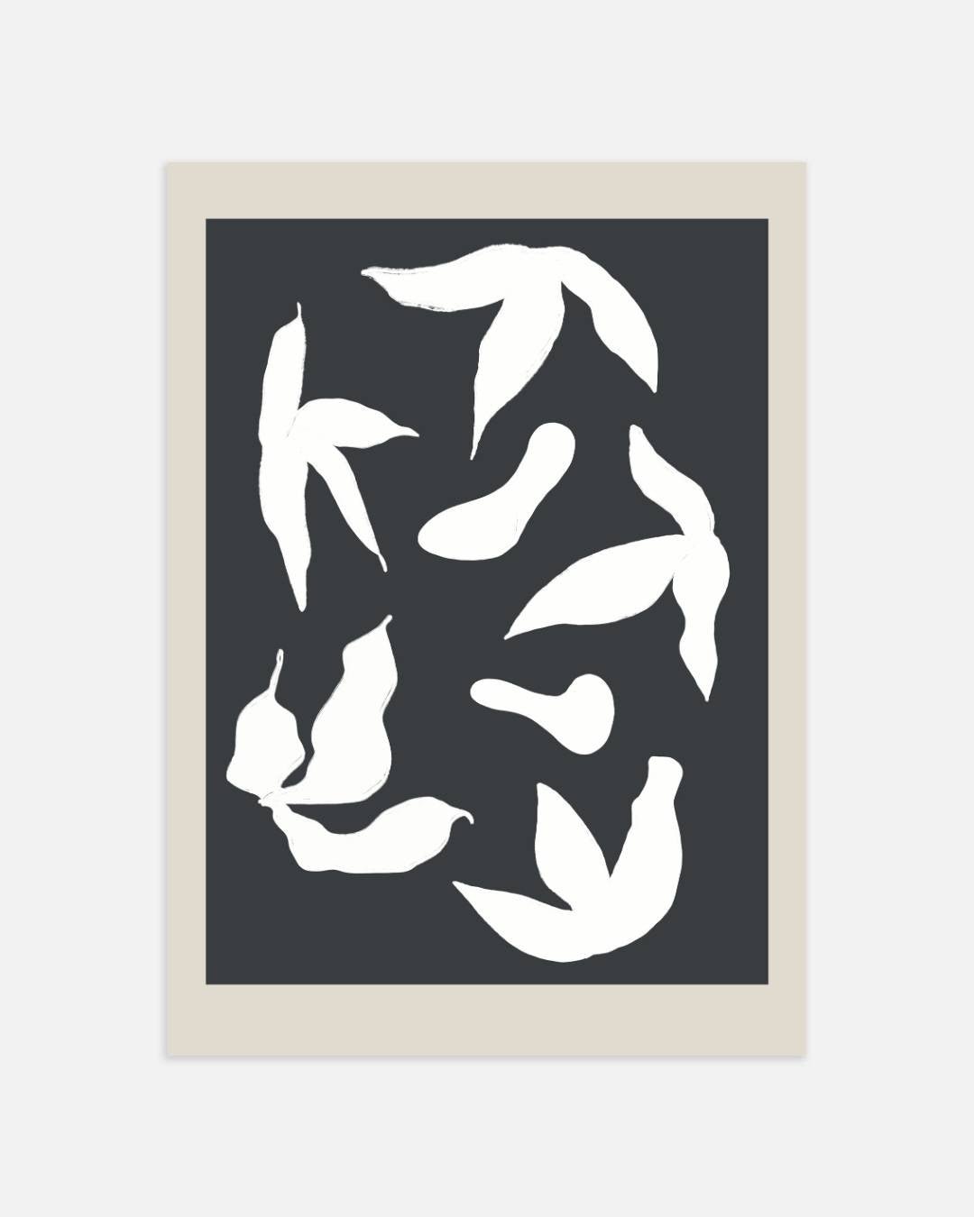 Zachte organische contouren Poster