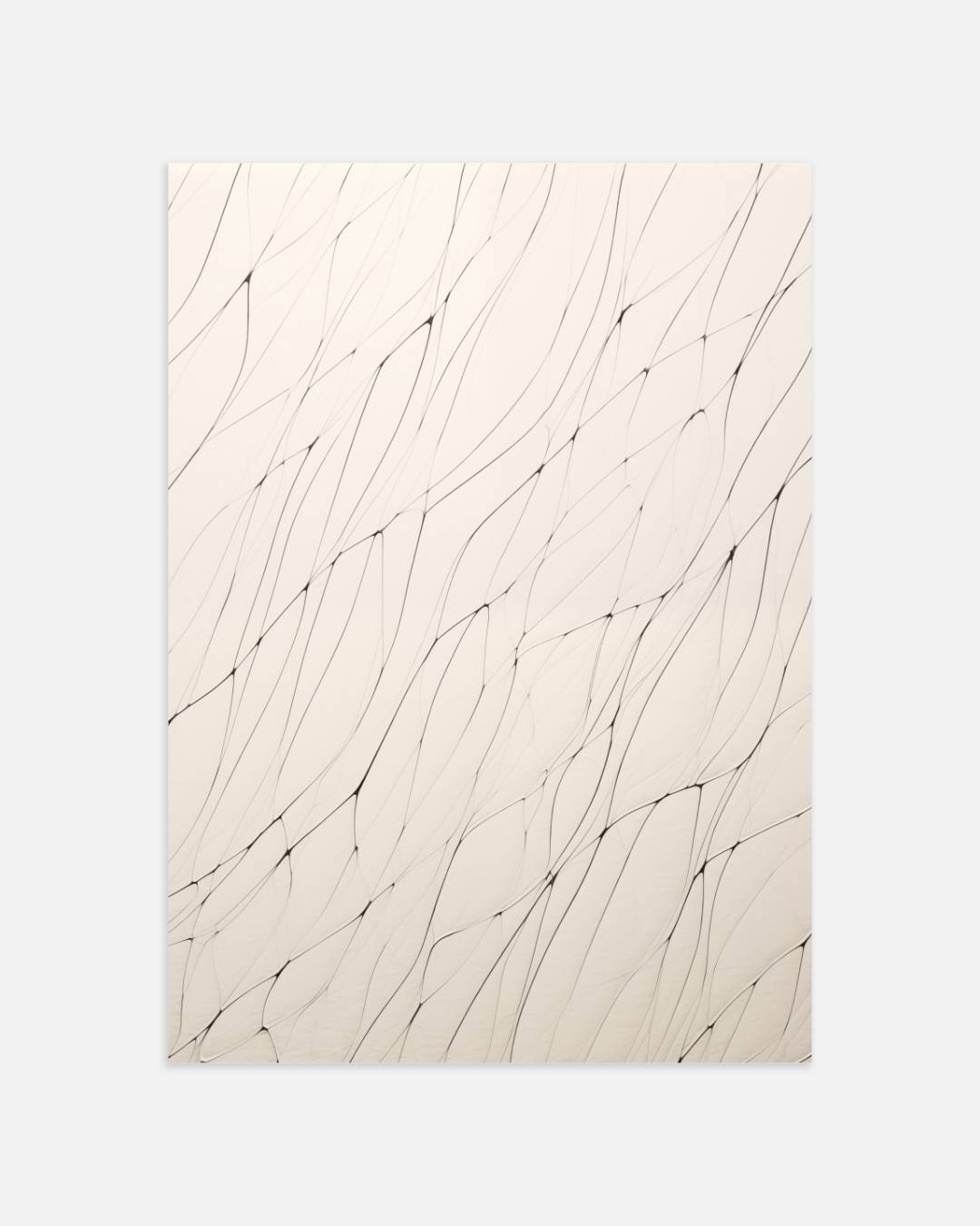 Organische lijnstructuur Poster