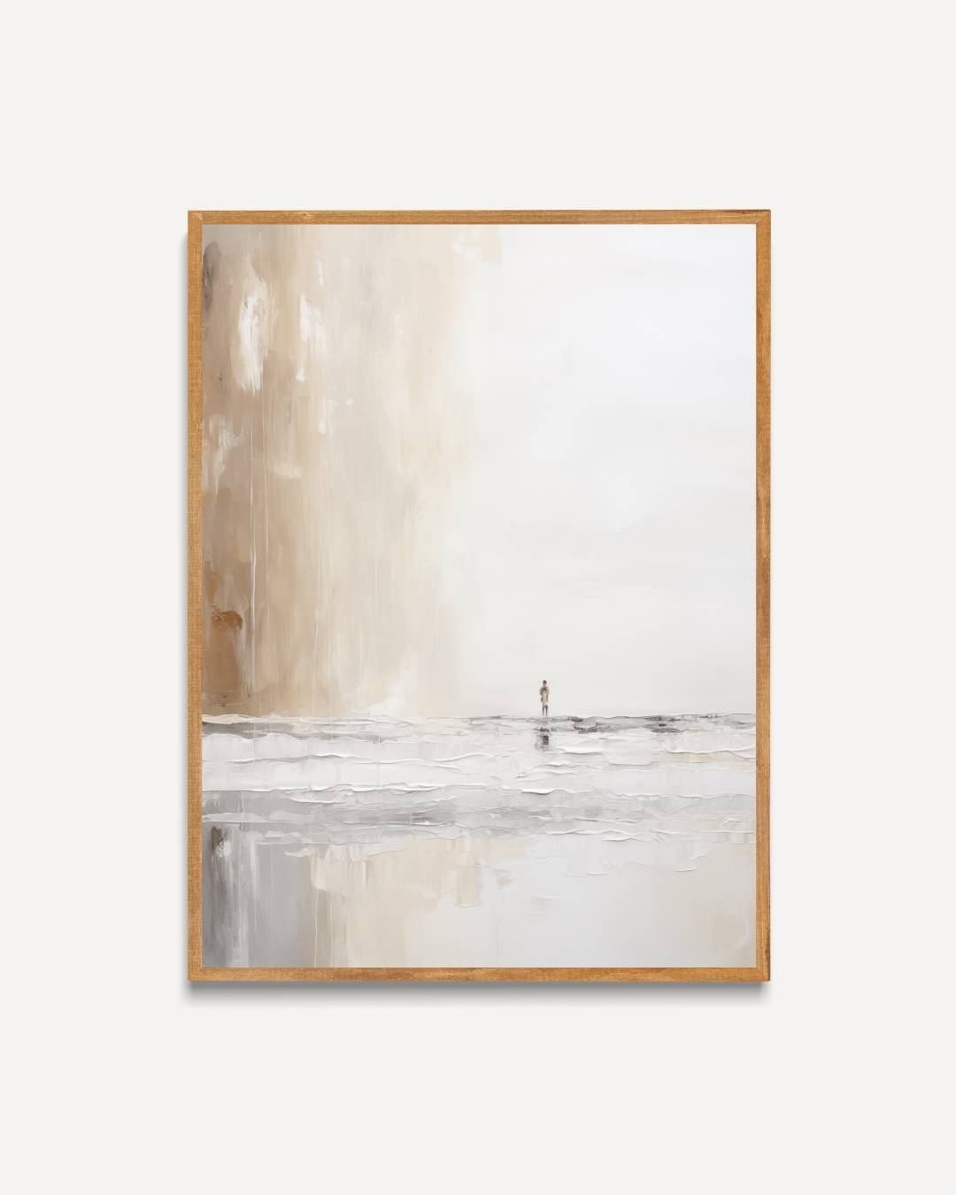 Minimalistisch strandtafereel Poster