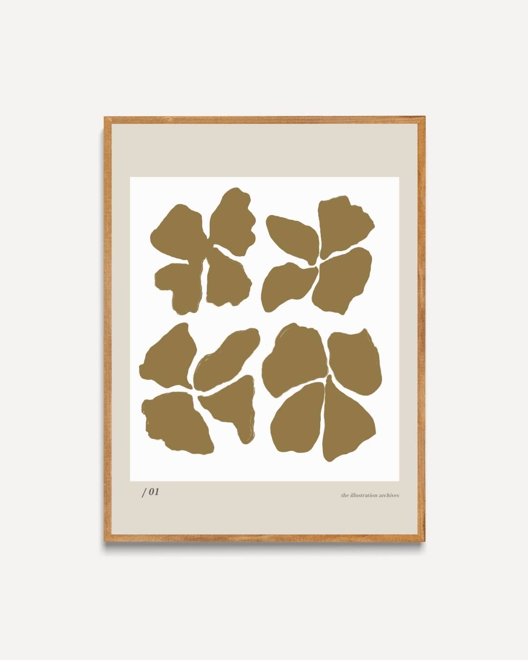 Bohemian botanische vormen Poster