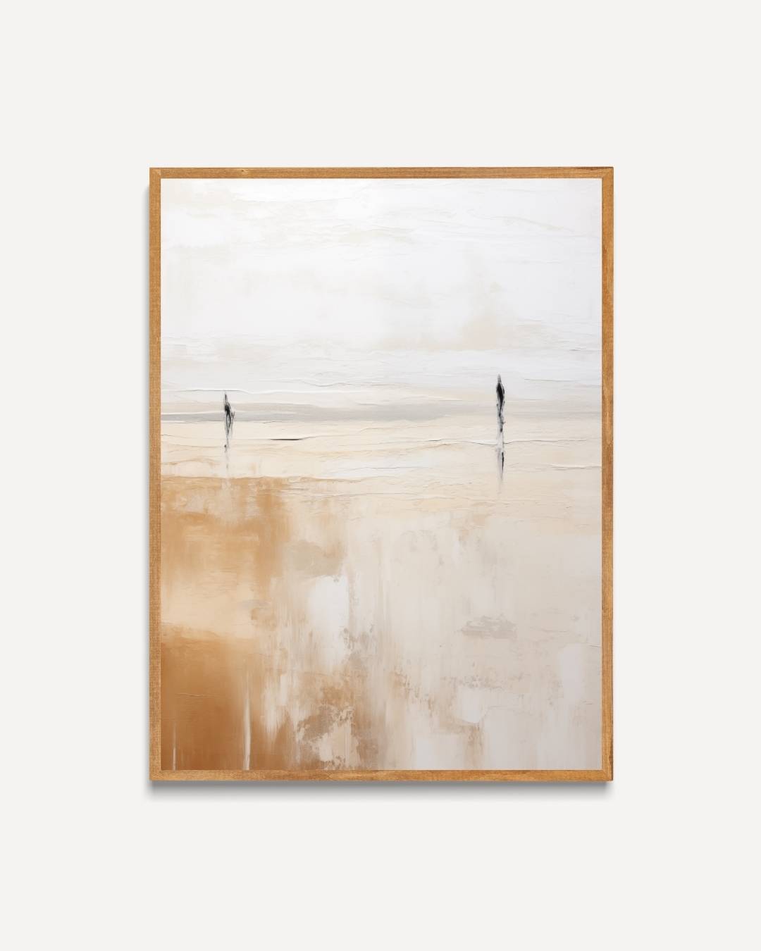 Abstracte ontmoeting aan zee Poster