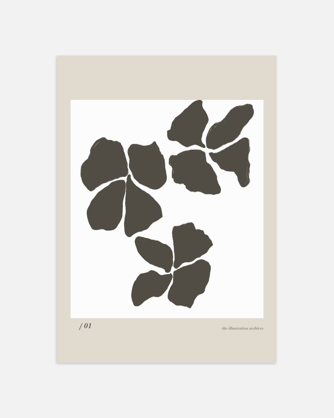 Diepe contrasten abstract Poster