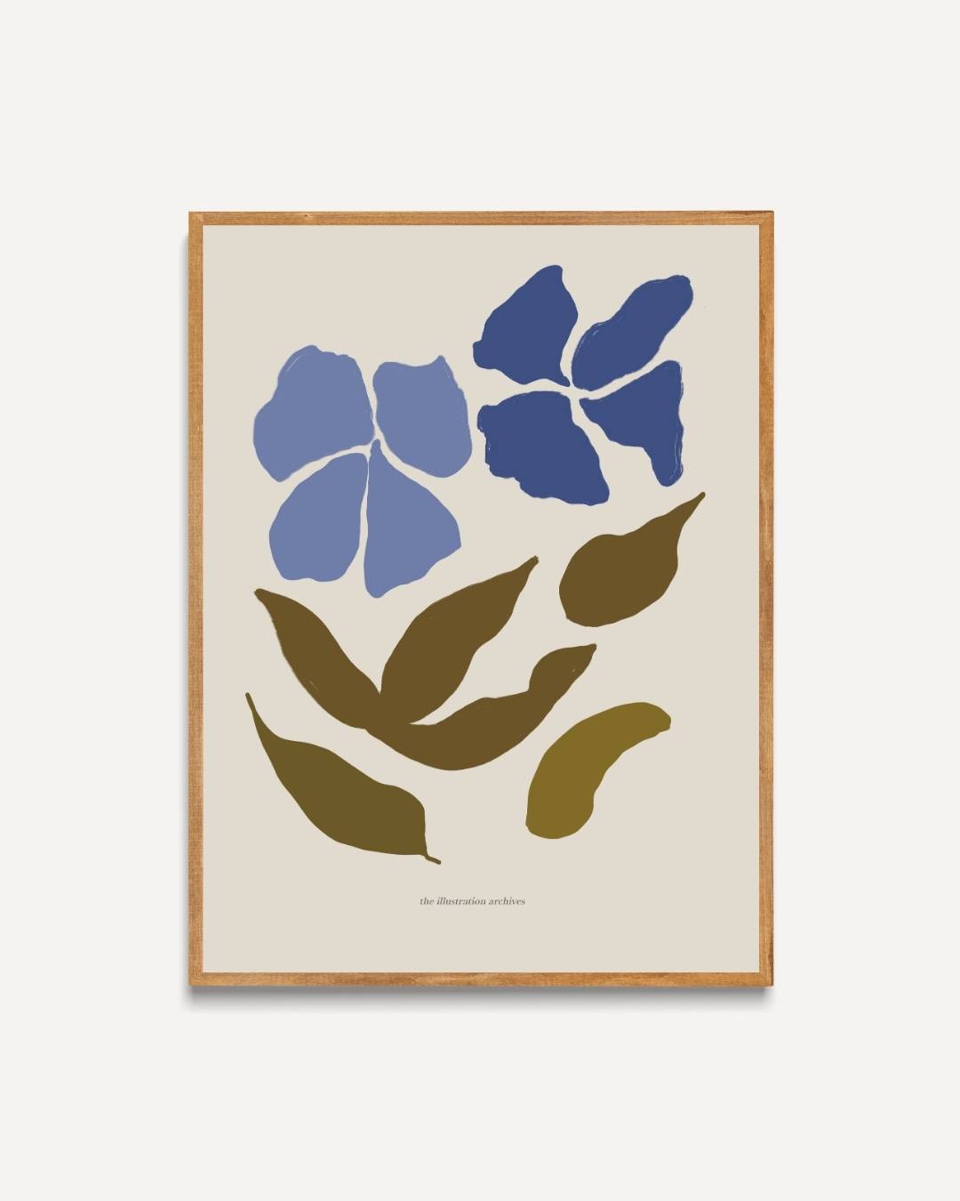 Abstracte bloesemcollectie Poster