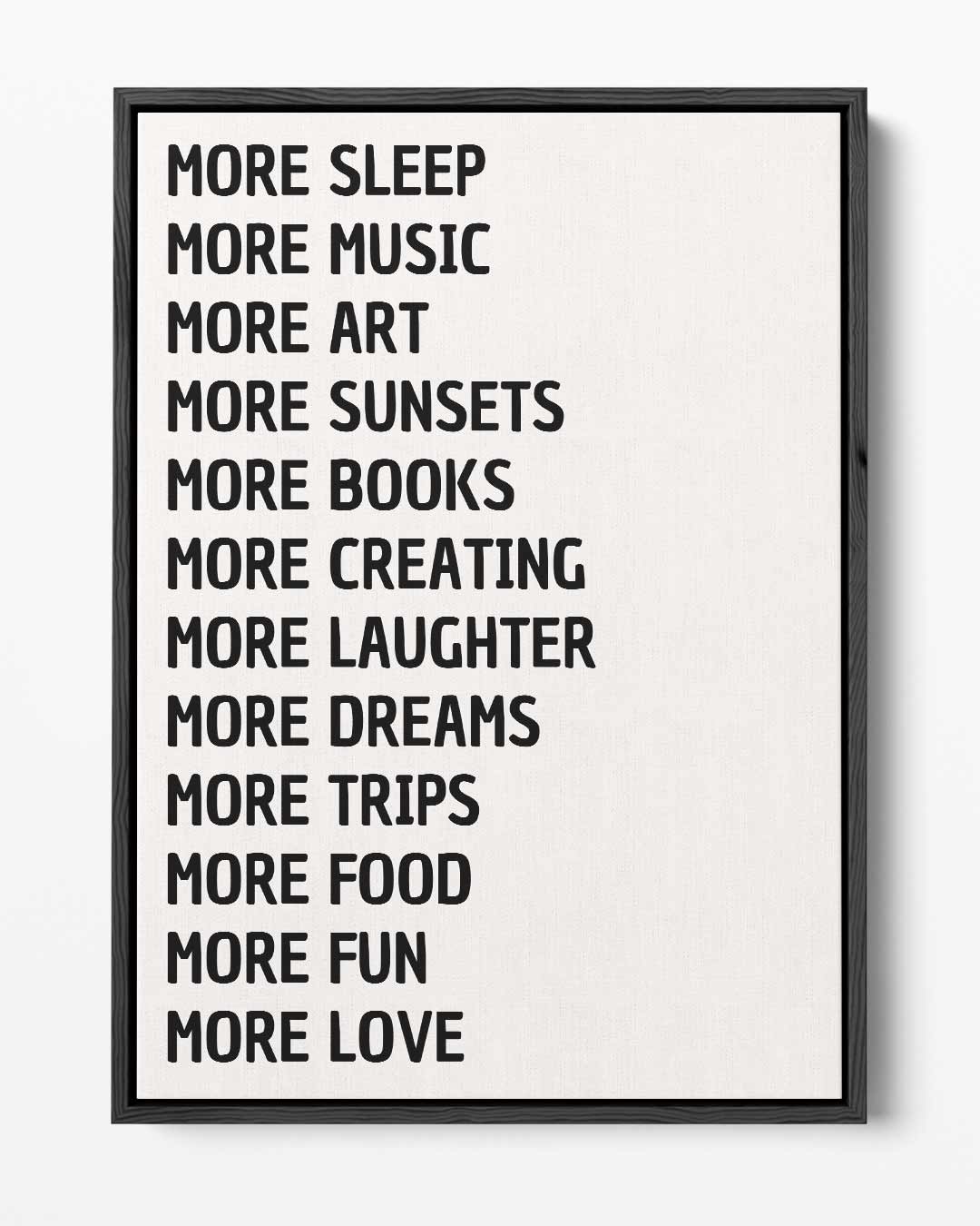 More sleep More Music Kunstwerk-canvas-dibond-plexiglas-wanddecoratie-WallArtistic