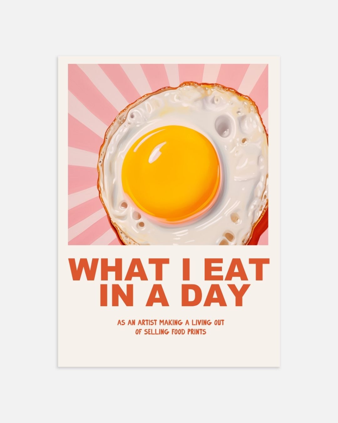 What I eat in a day Poster