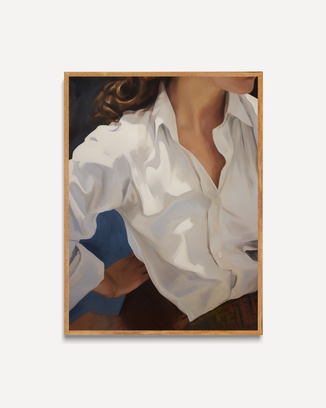 Elegance in White Poster