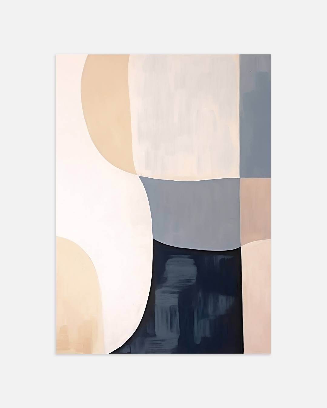 Abstracte lijnen en vlakken Poster