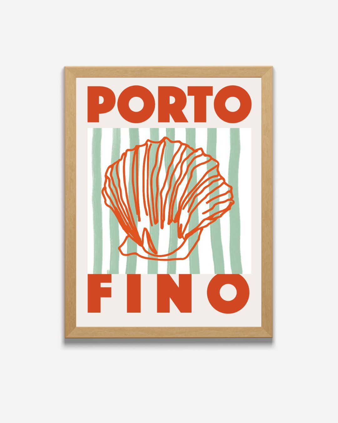 Portofino Schelpen Poster