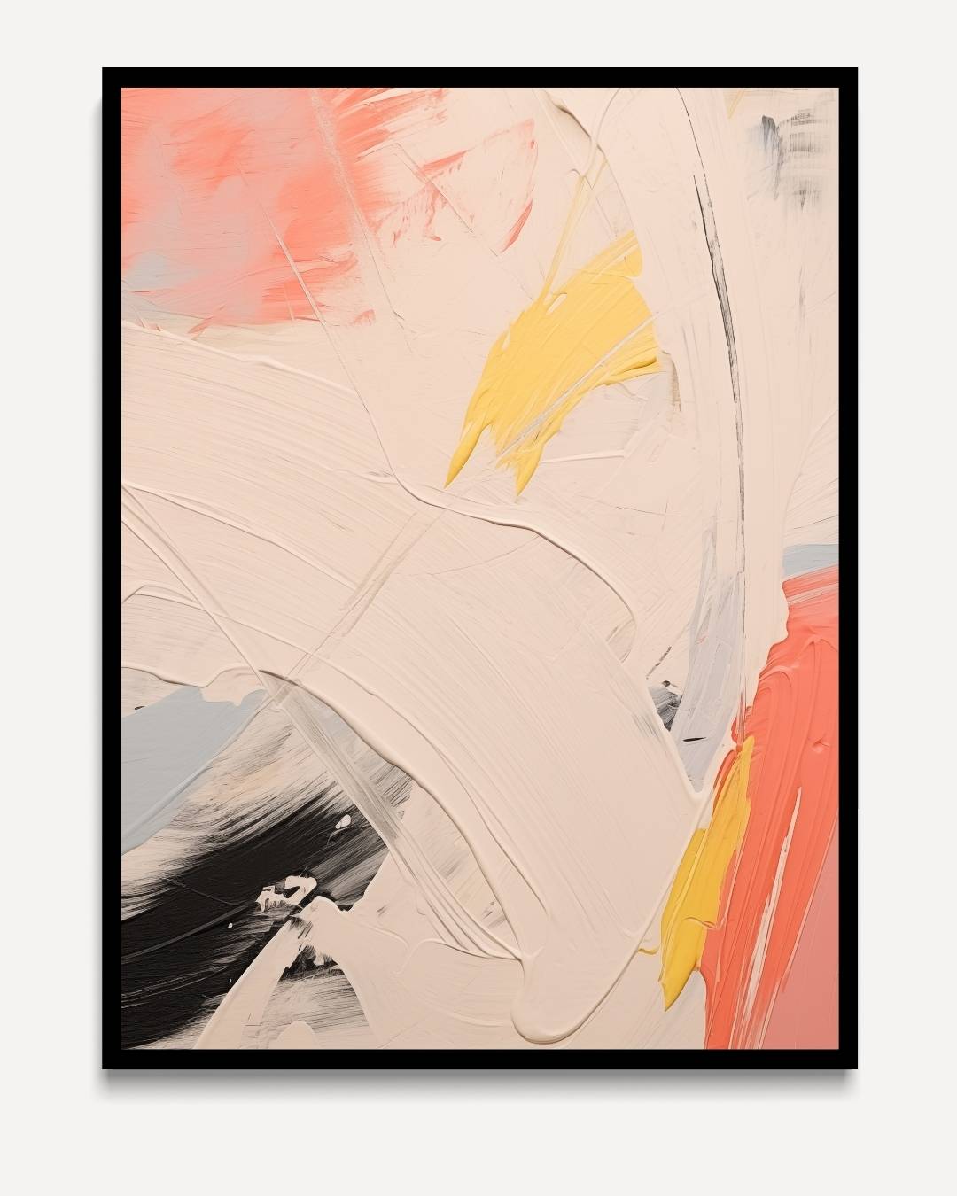 Abstract sunrise with yellow accents