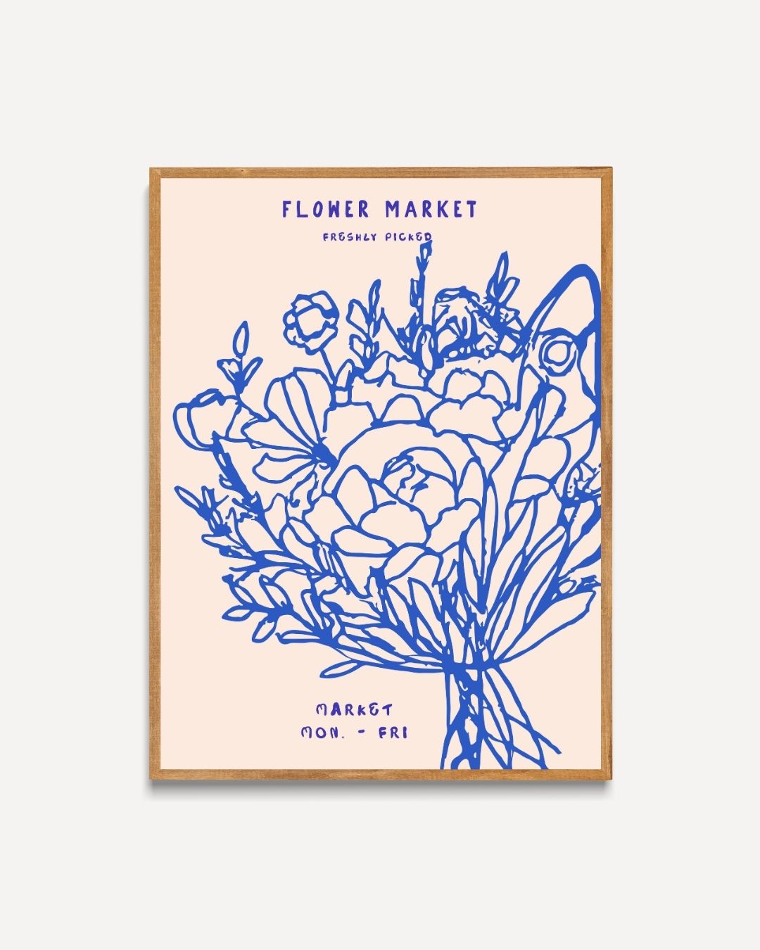 Blumenmarkt-Poster