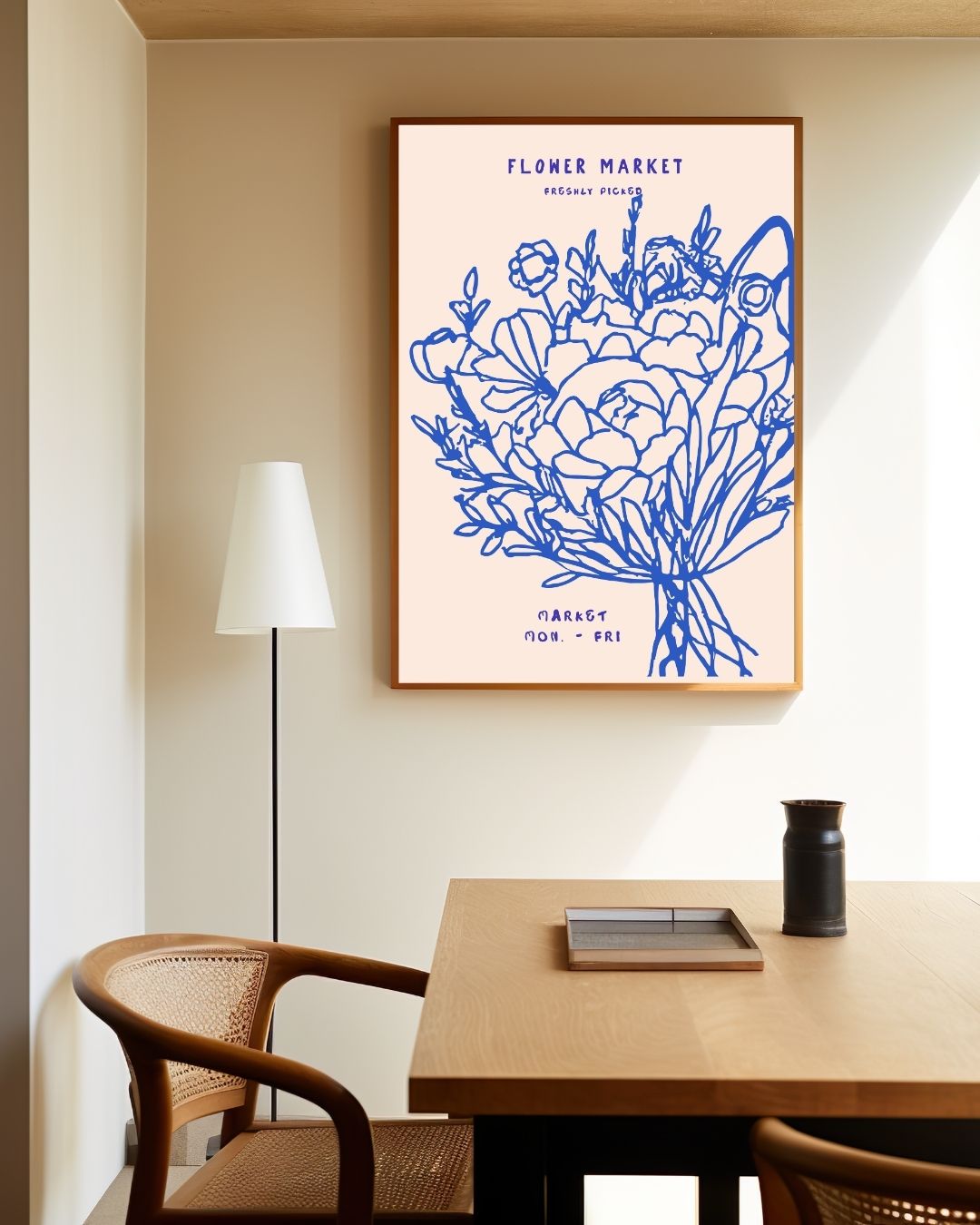 Blumenmarkt-Poster