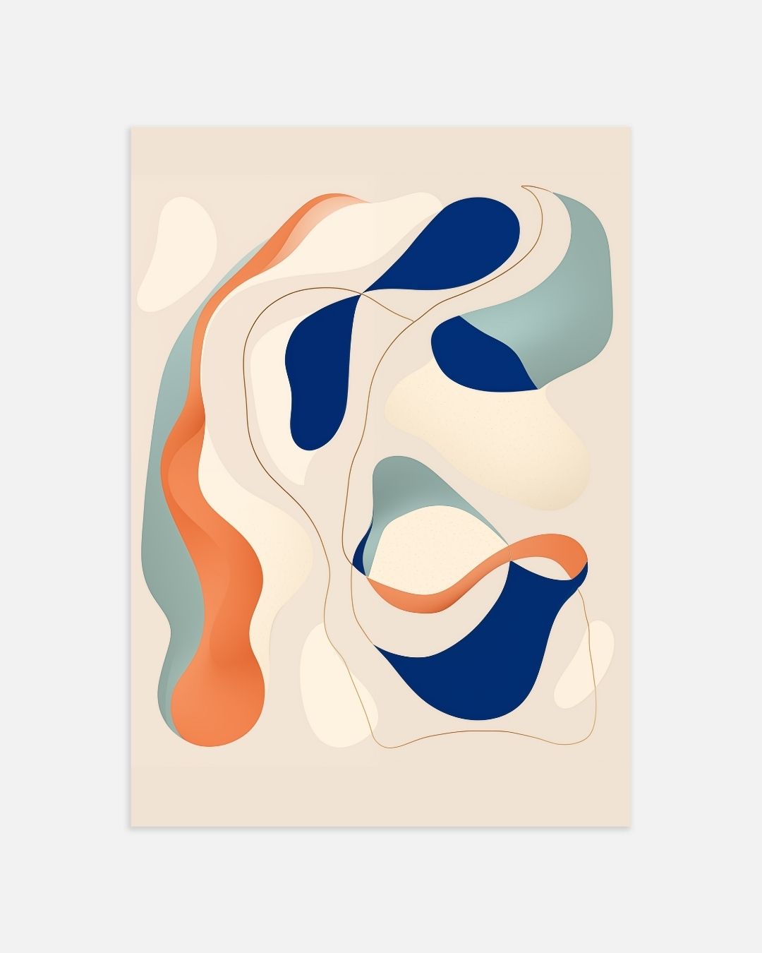 Abstract Flow Poster