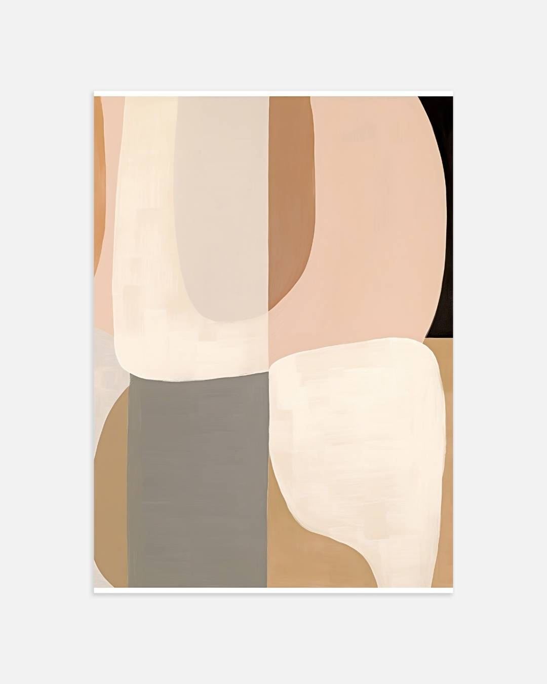 Neutrale abstracte vormen Poster