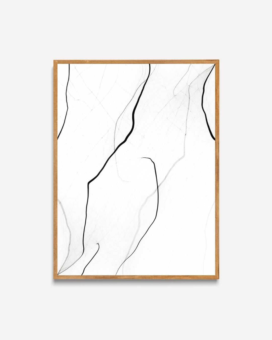 Abstracte lijntekening Poster