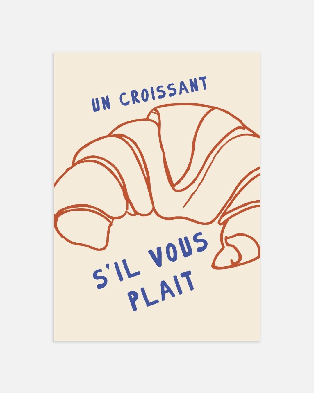 Un Croissant Poster