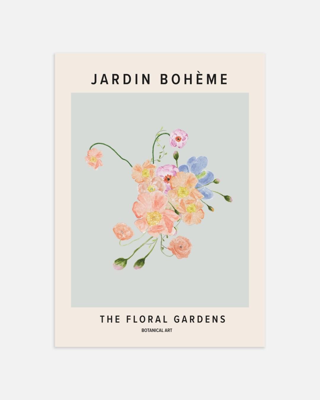 Jardin bohème the floral gardens Poster