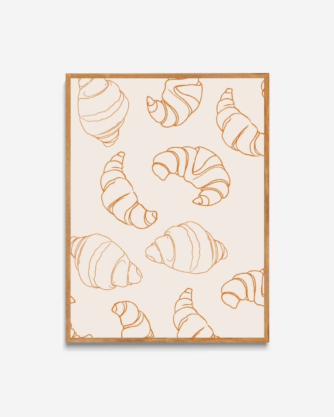Croissant-Muster-Poster