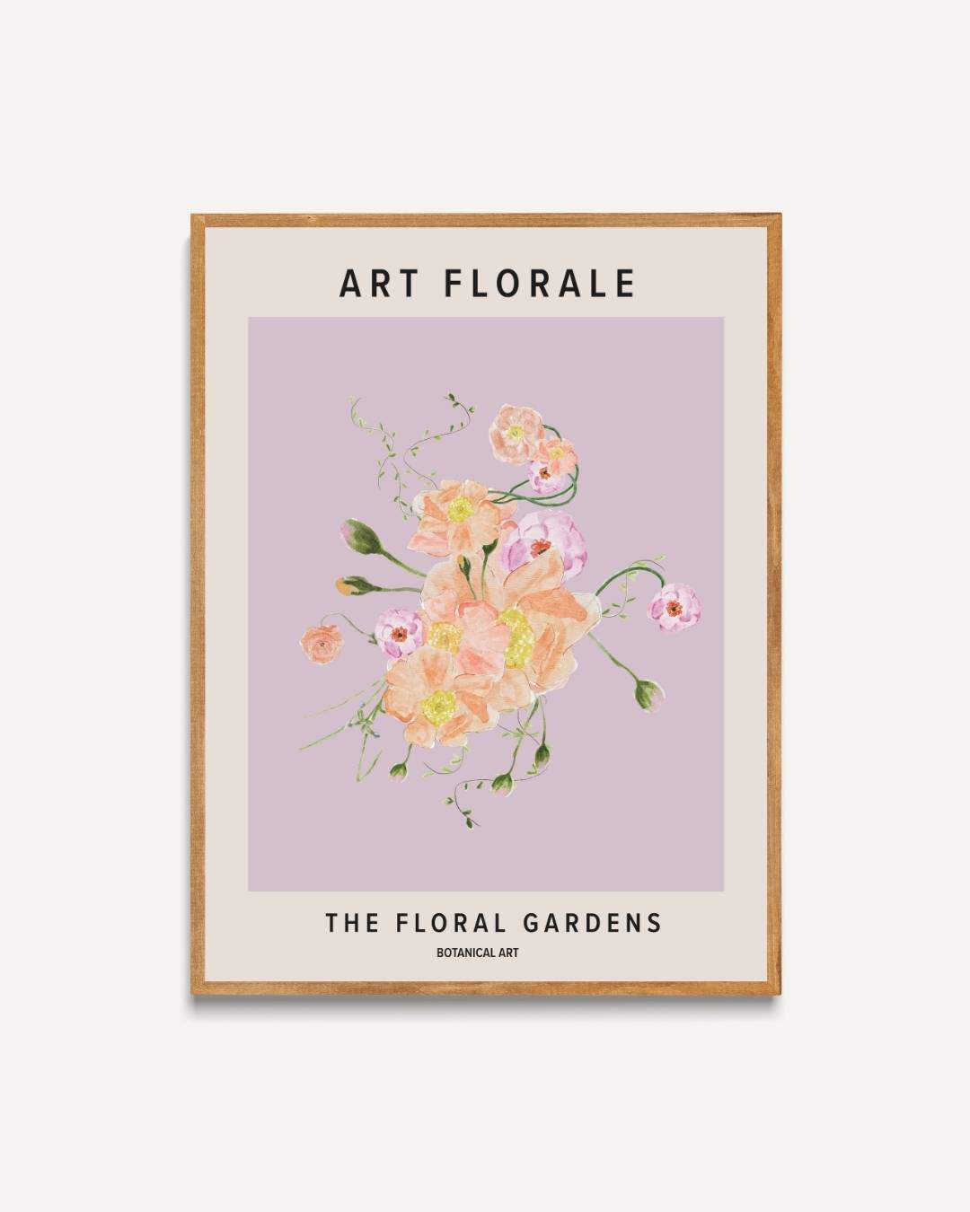 Botanical the flower gardens Poster