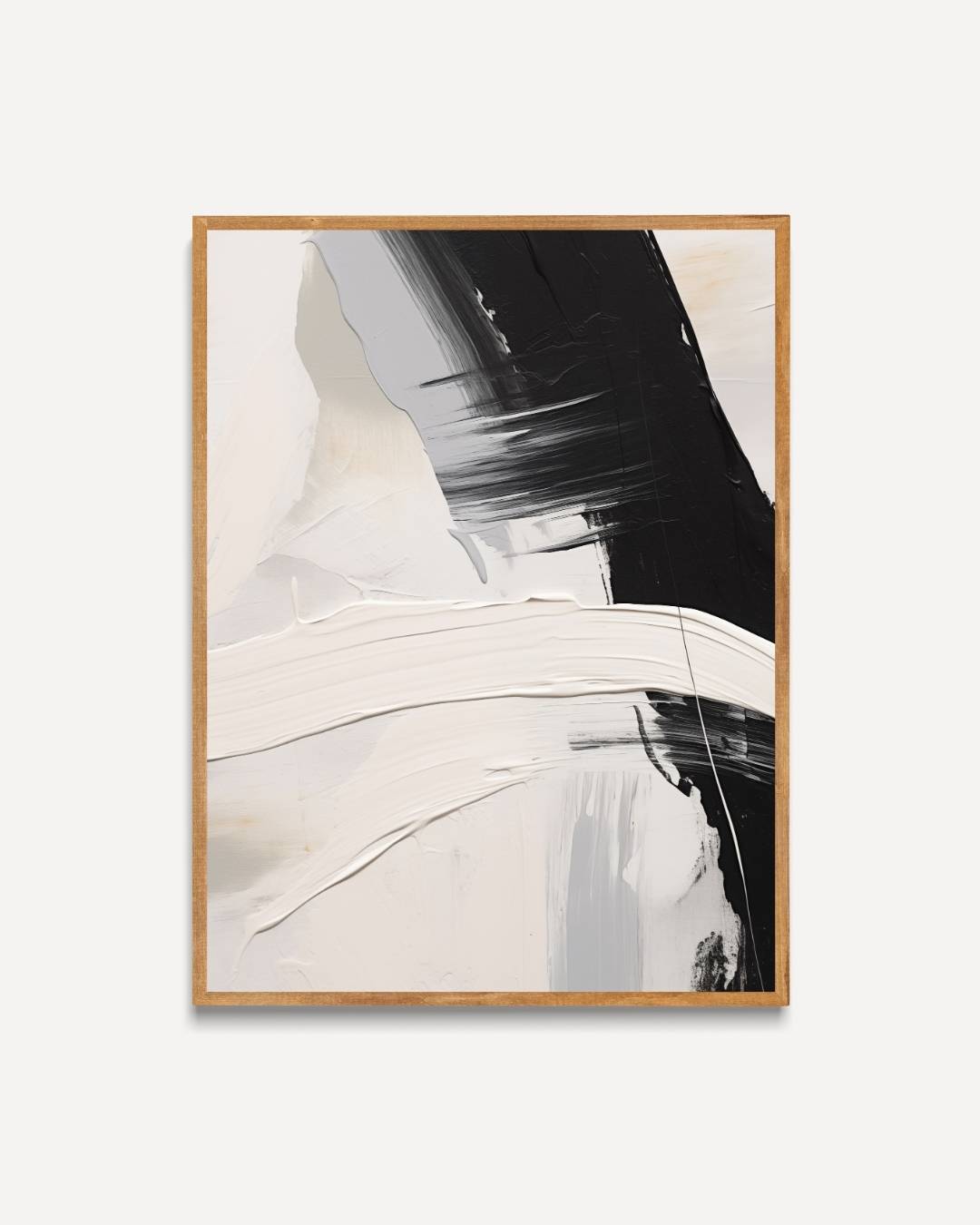 Abstracte penseelstreek Poster