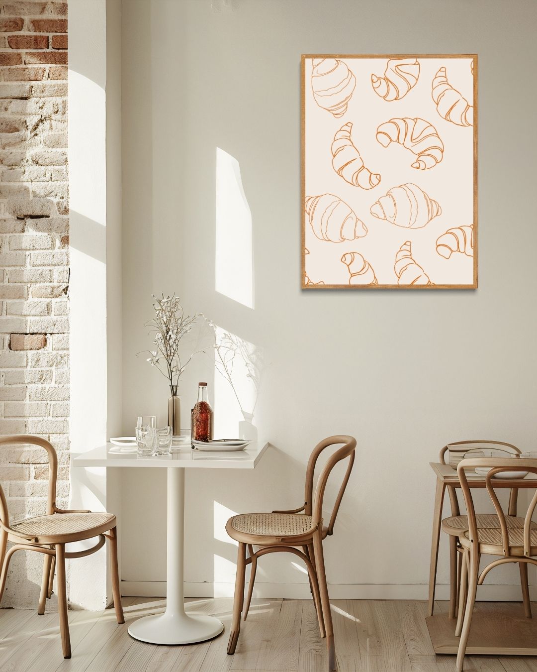 Croissant-Muster-Poster