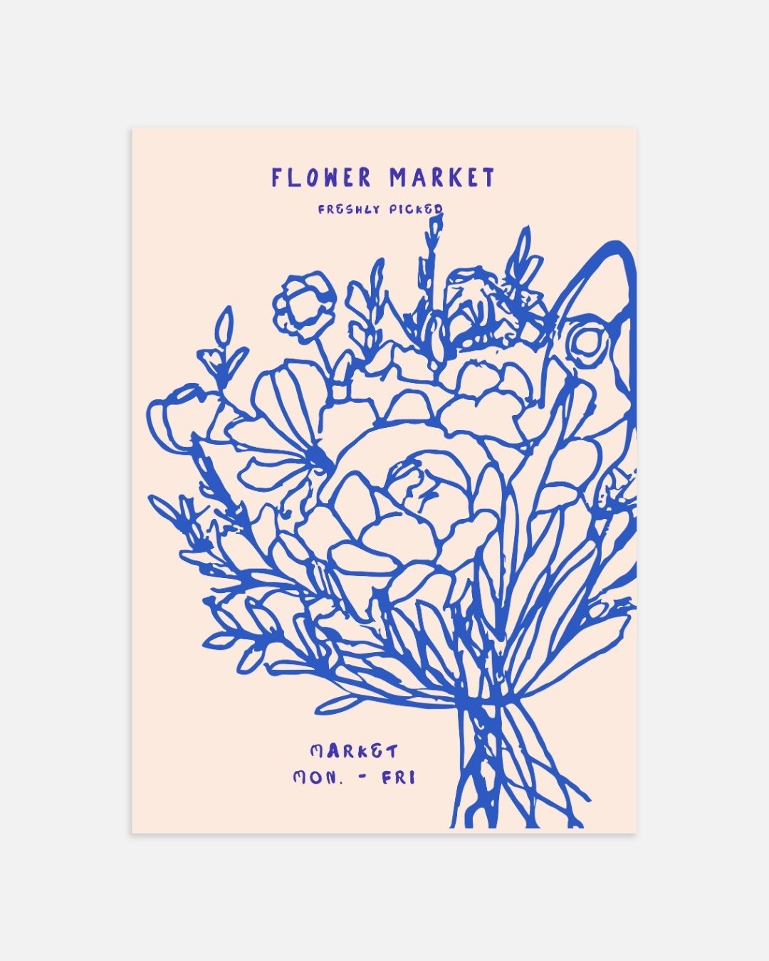 Blumenmarkt-Poster