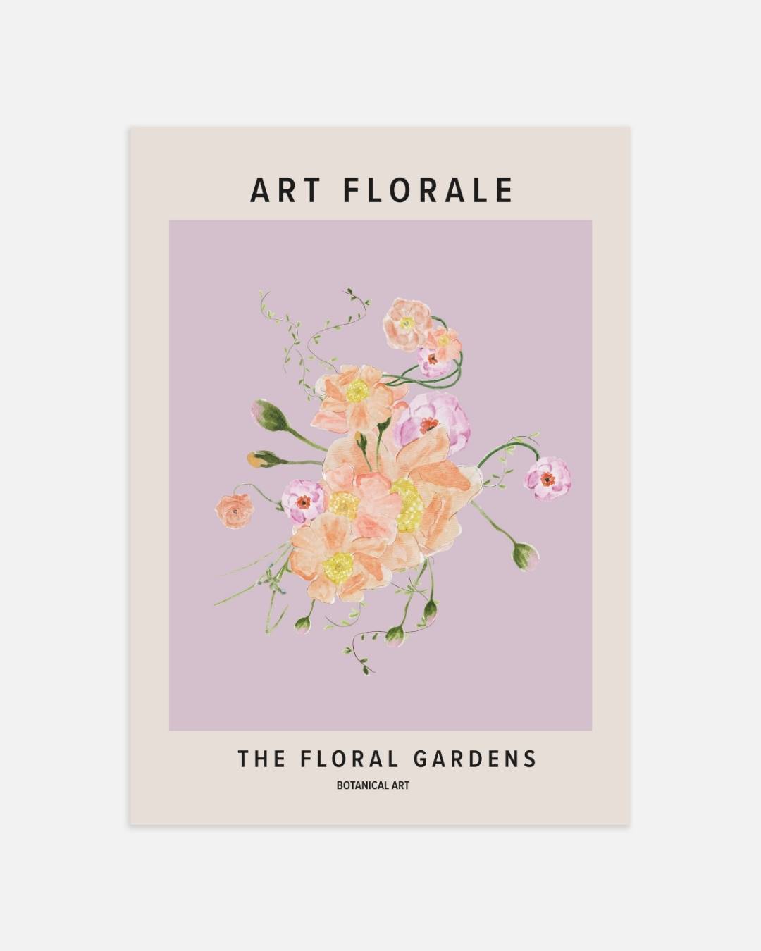 Botanical the flower gardens Poster